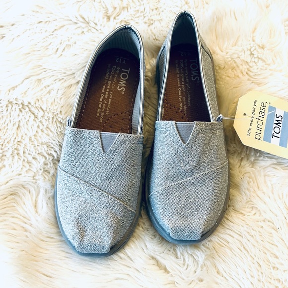 Youth Classic Toms Glitter Shoes - Picture 5 of 6